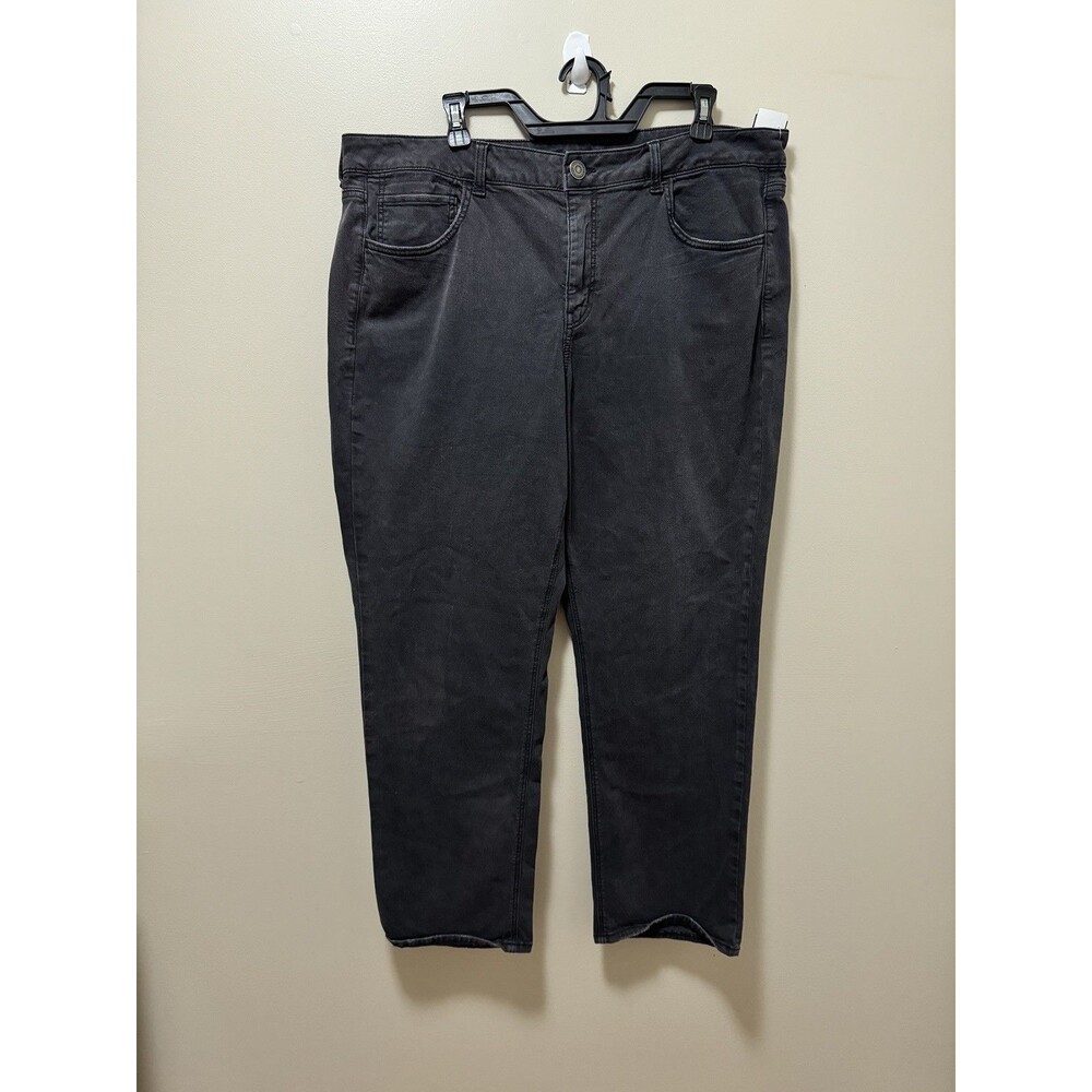 American Eagle Womens Black Super Stretch Jeans Size 18 Regular